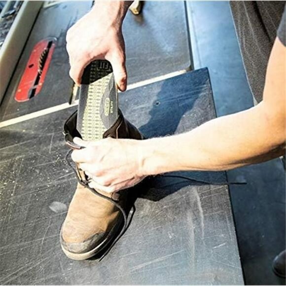 Mens Work Boot Insoles Cushioned Arch Support Anti Odor Shock Absorbing Fit - Picture 6 of 7